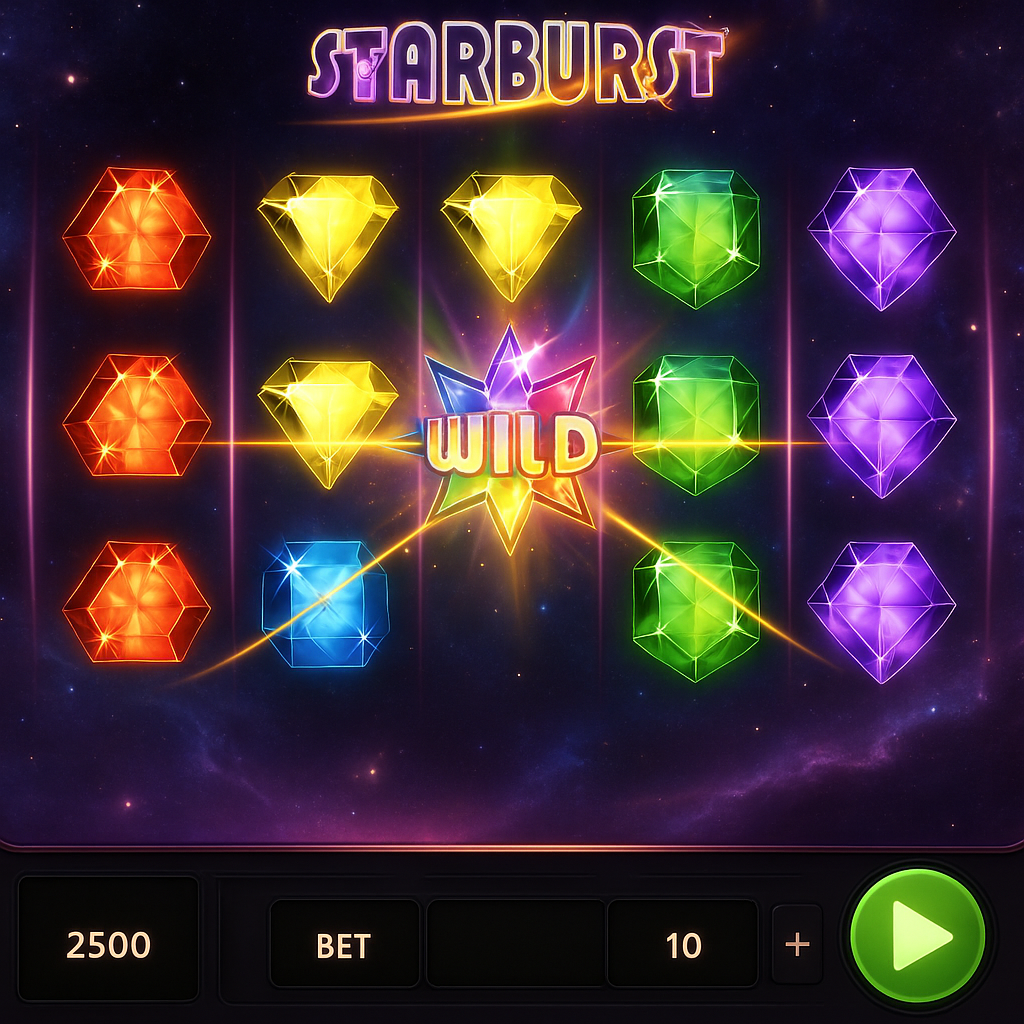 Slottio - Starburst Slot - NetEnt Game